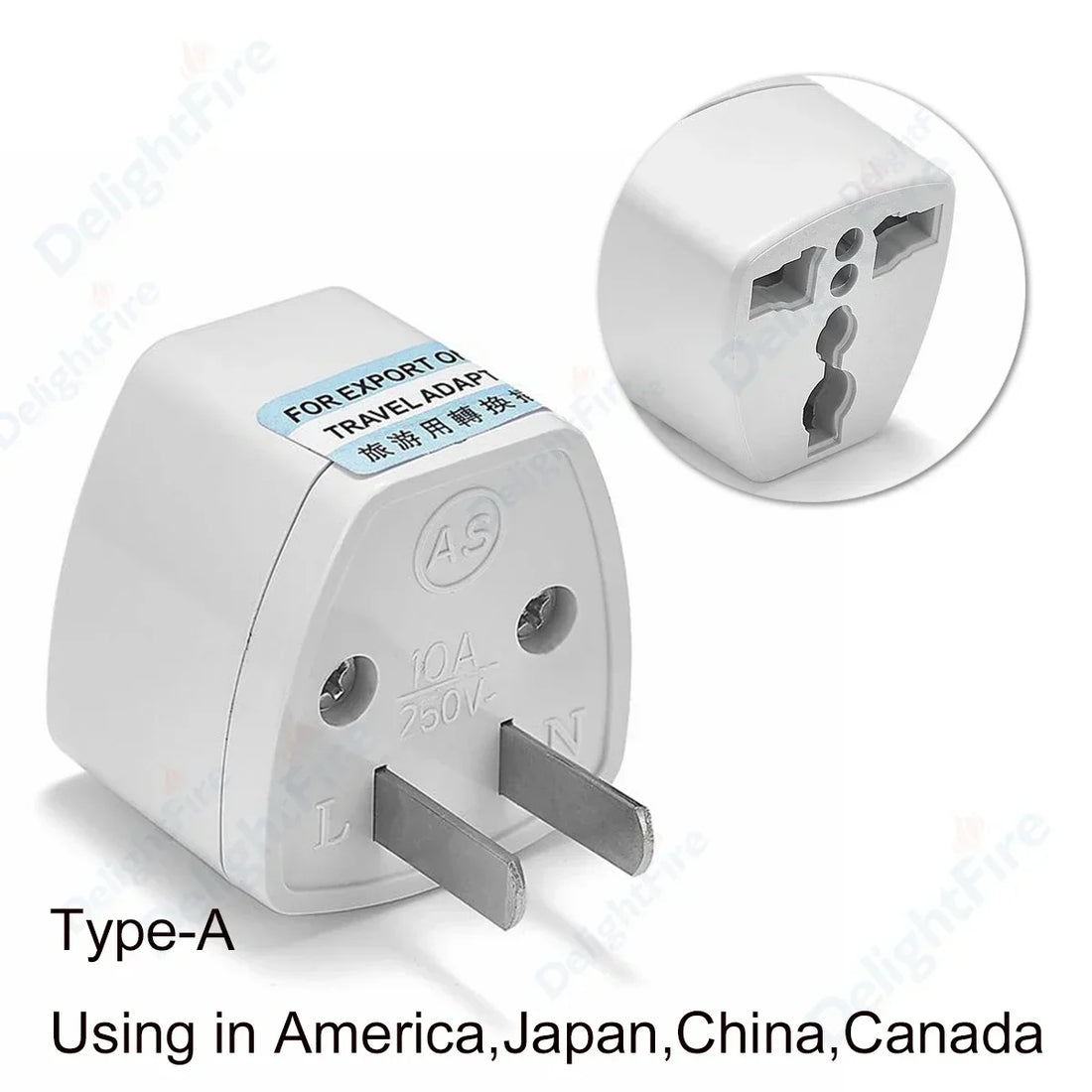 Adaptateur de Voyage Universel – Prise EU/US/UK/AU Multifonction