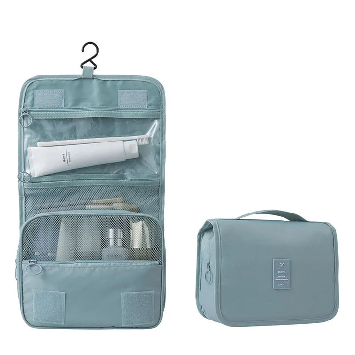 Trousse de Toilette Suspendue – Grande Capacité 6 Poches & Crochet