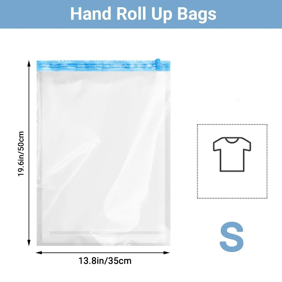 Reusable Travel Clothes Air Vacuum Bags Roll Up Compression Storage Bags For Suitcases Tops Pants Portable Foldable Storage Bags
