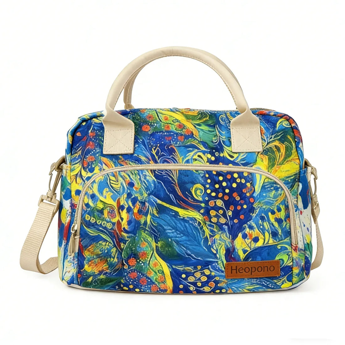 Large Capaci Women Travel Oxford Cloth Thermal Cooler Food Storage Bag Portable Cross-body Picnic Lunch Box Bag