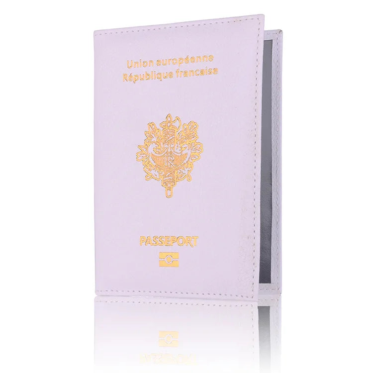 Porte-Passeport en Cuir PU avec Emplacements pour Cartes
