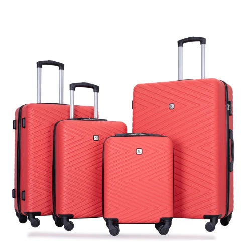Set Valises 4 Pièces Travelhouse ABS – Roues Spinner & Serrure TSA