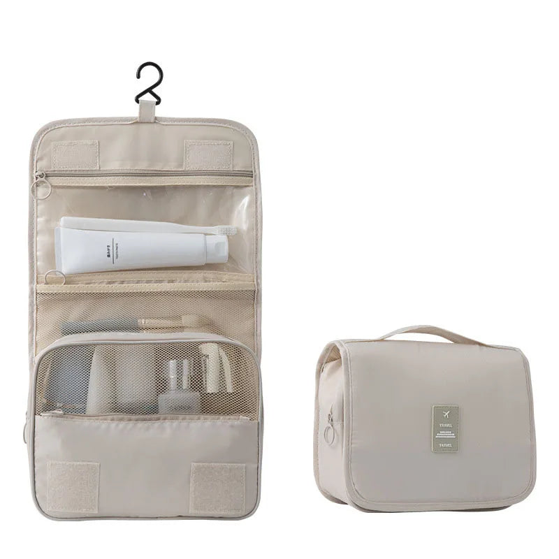 Trousse de Toilette Suspendue – Grande Capacité 6 Poches & Crochet
