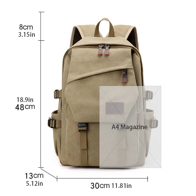 Sac à Dos Voyage Homme Grande Capacité – Multi-Compartiments & Bretelles Réglables