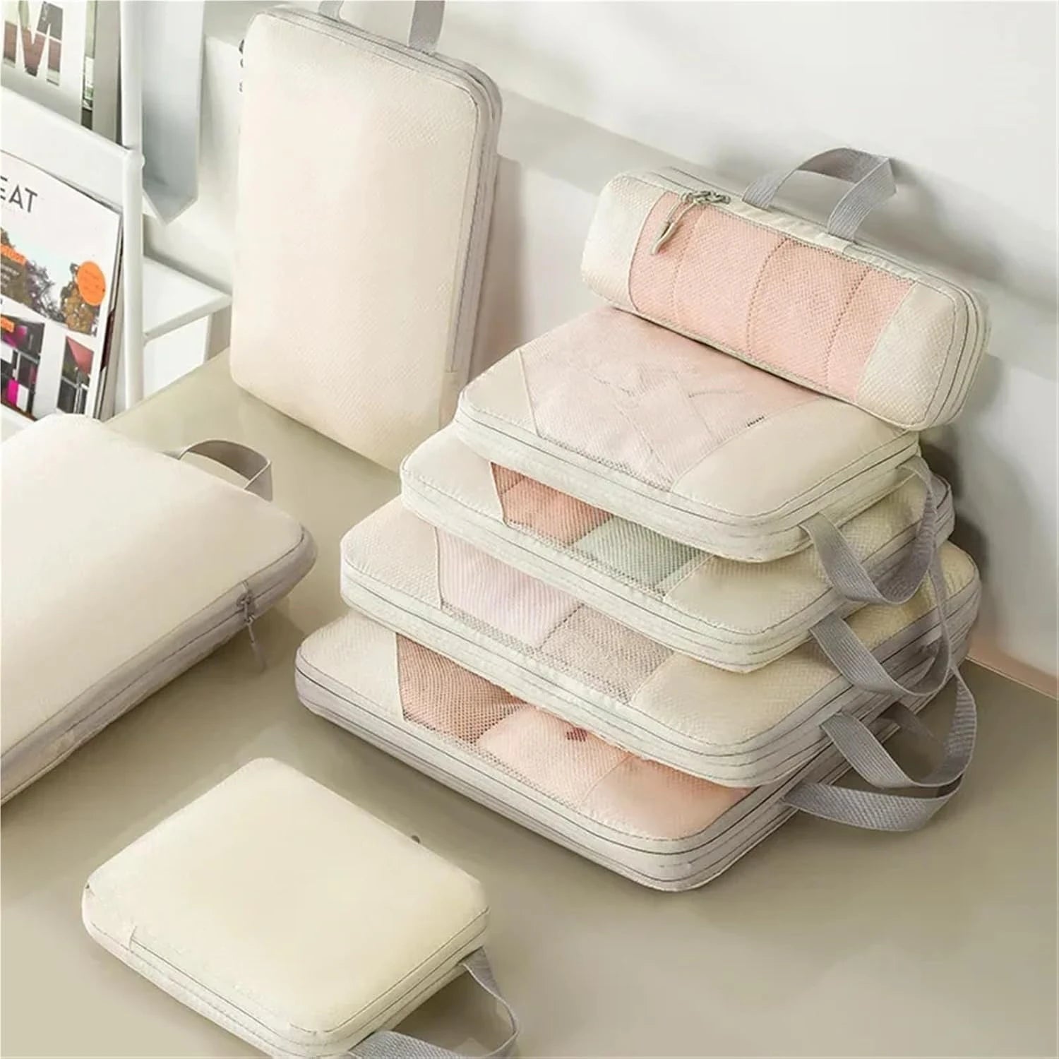 Sacs de Rangement Extensibles en Filet – Lot de 4
