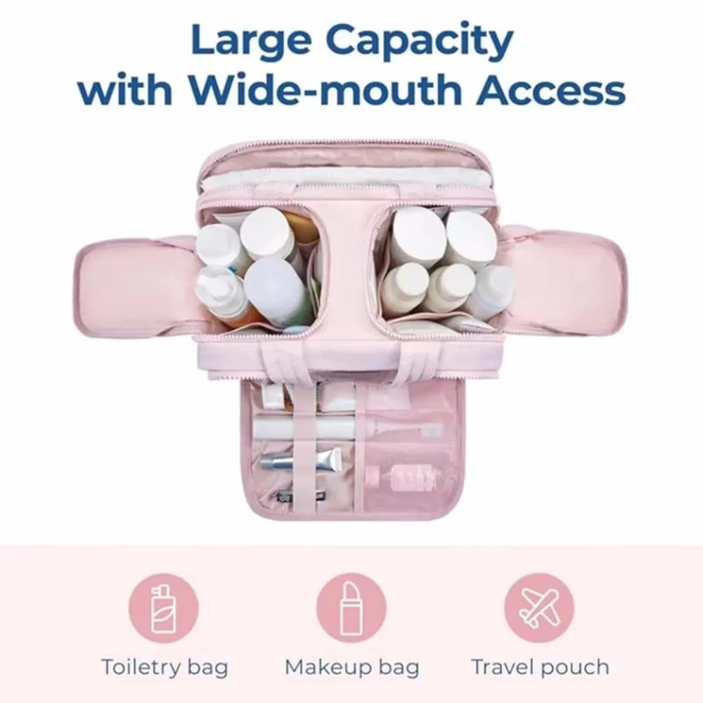 Trousse de Toilette Voyage Grande Capacité – Imperméable 4 Compartiments
