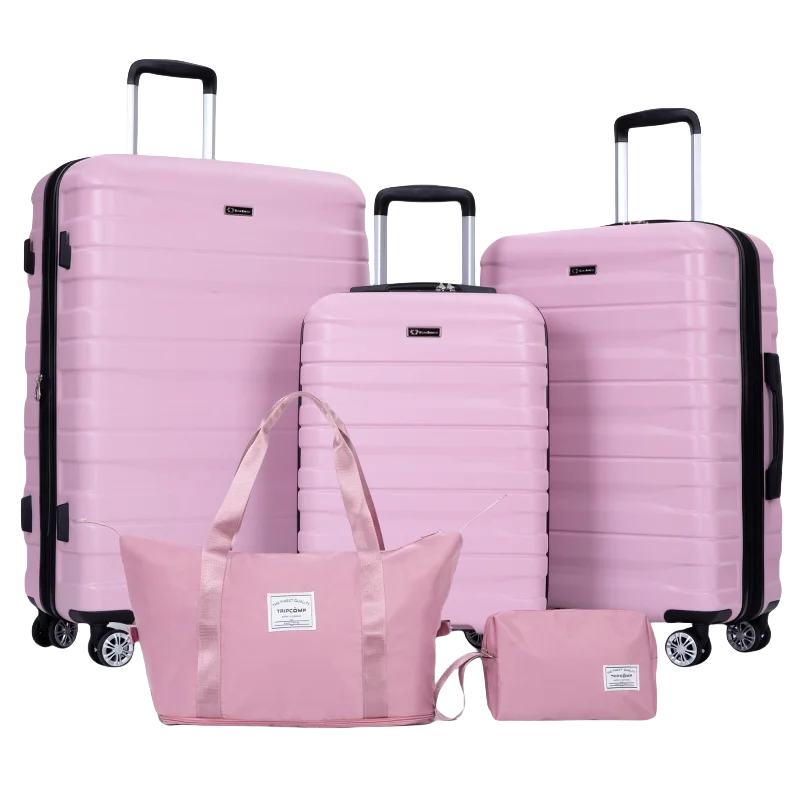 Set Valises 5 Pièces TRIPCOMP – Coque PC Rigide, Roues Spinner & Sac Sous-Siège