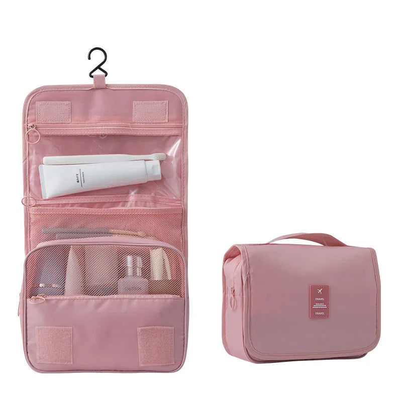 Trousse de Toilette Suspendue – Grande Capacité 6 Poches & Crochet