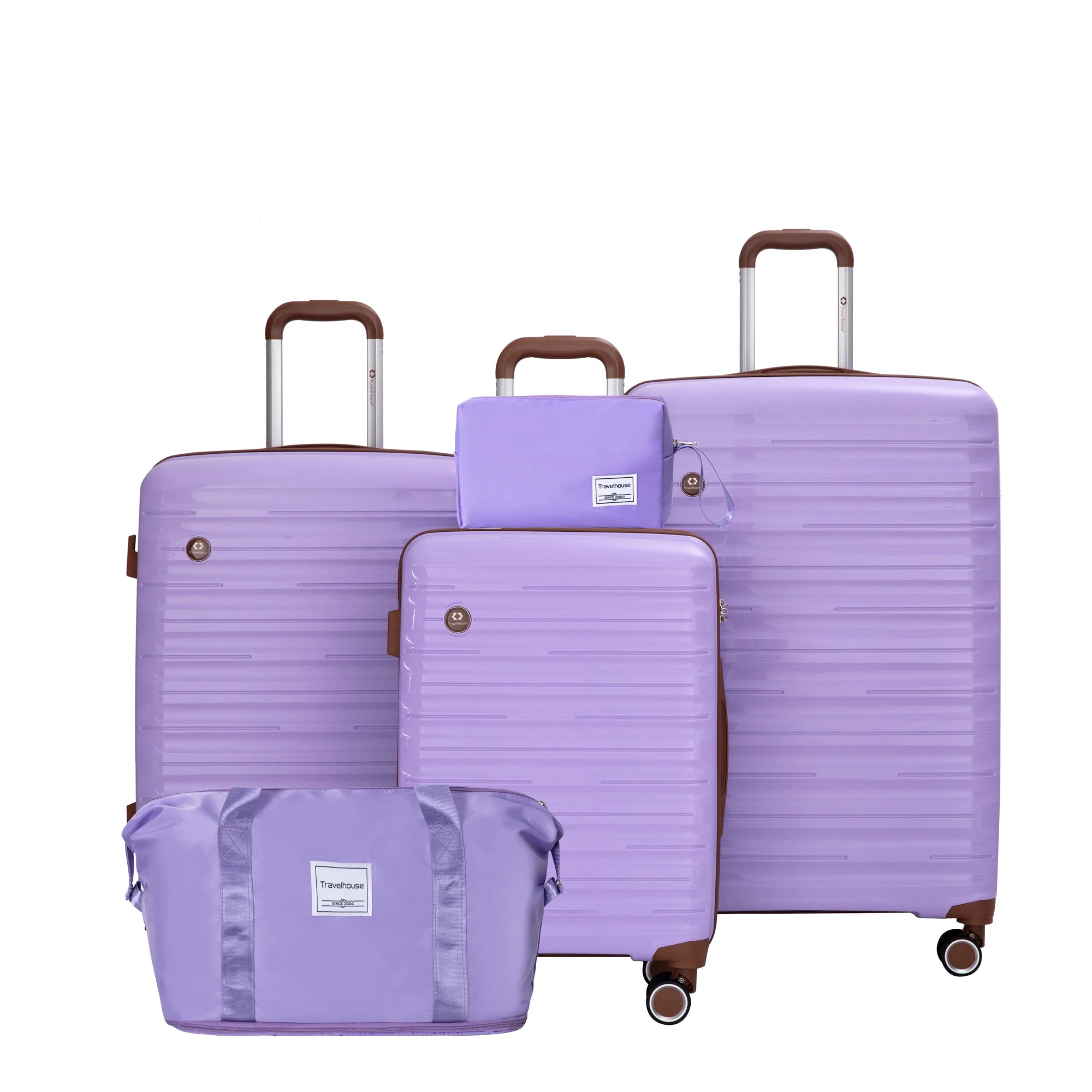 Set Valises 5 Pièces Travelhouse – Coque Rigide ABS, Roues Spinner & Serrure TSA