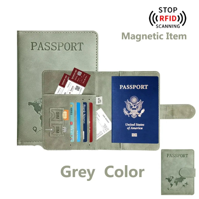Passport Holder for Travel Essentials  Passport Wallet Cover Case for Travel  Accessories,Passport Book Holders for Women/Men