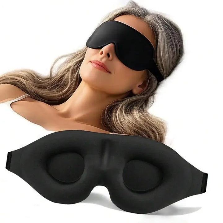 Masque de Nuit 3D Unisexe – Occultant 100%, Confortable pour Sommeil, Voyage & Méditation