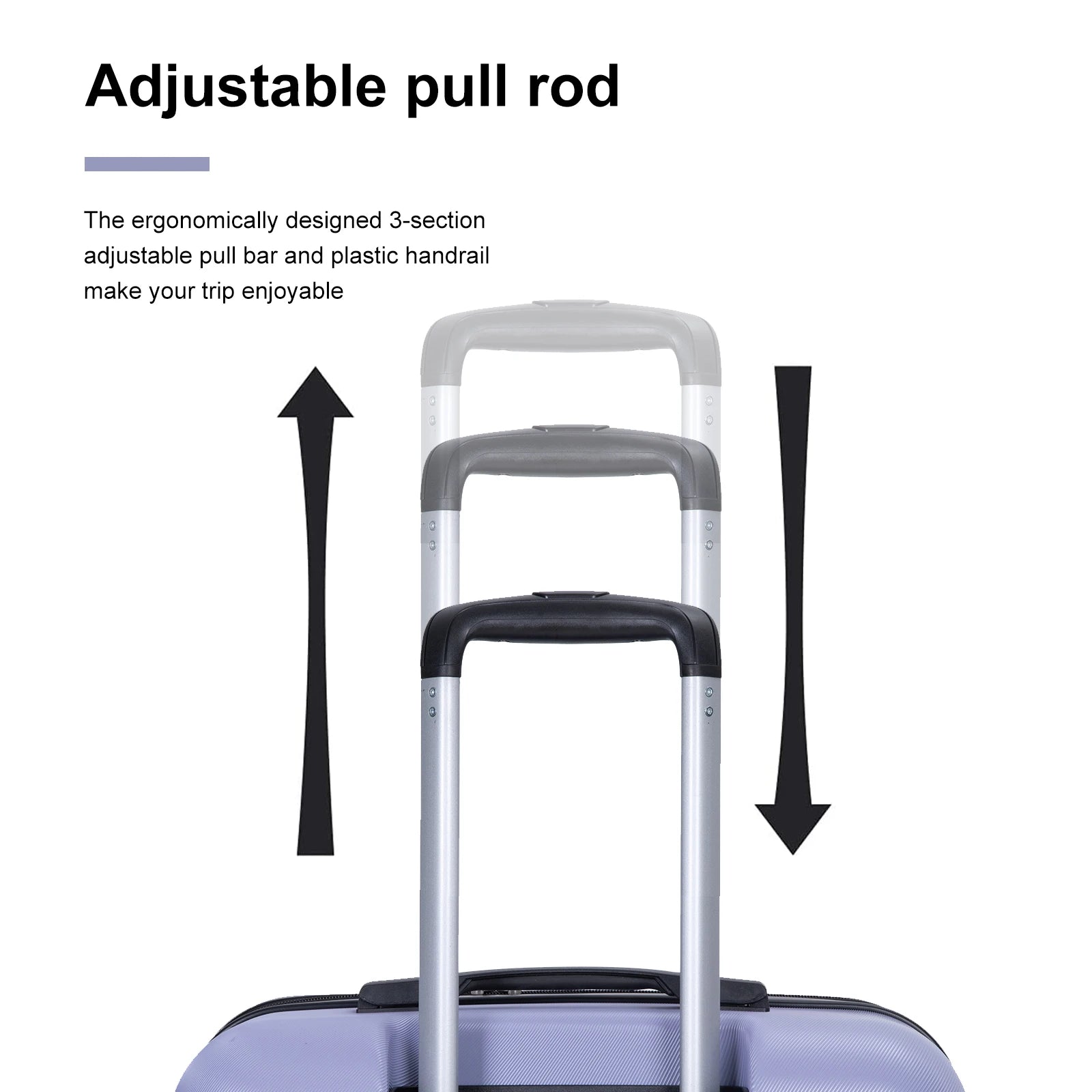 Set Valises 5 Pièces TRIPCOMP – Coque PC Rigide, Roues Spinner & Sac Sous-Siège