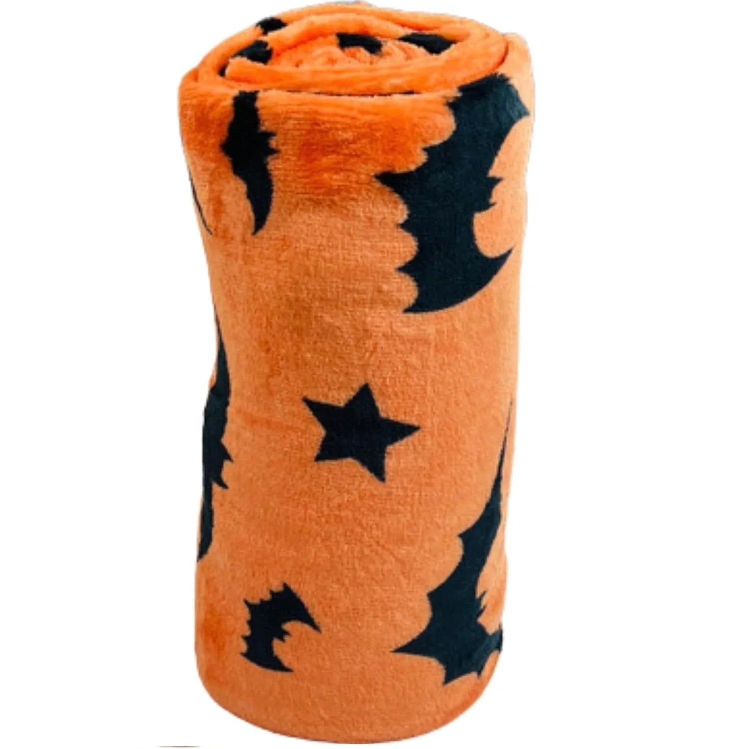 Plaid Flanelle Imprimé Chauves-Souris Noires – Couverture Douce Canapé, Bureau, Lit & Voyage