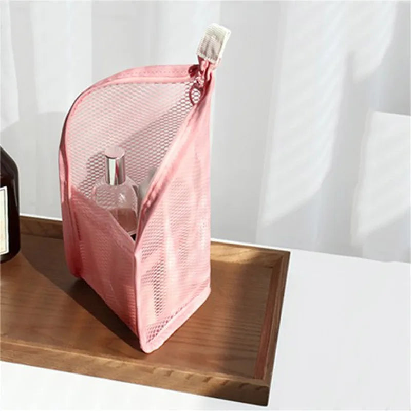 Trousse Maquillage EVA Filet – Pliable & Transparente