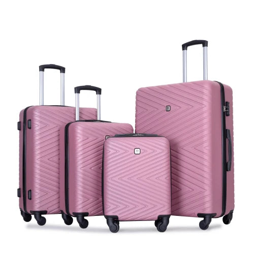 Set Valises 4 Pièces Travelhouse ABS – Roues Spinner & Serrure TSA