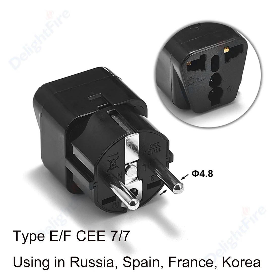 Adaptateur de Voyage Universel – Prise EU/US/UK/AU Multifonction