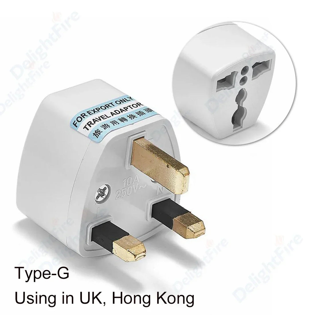 Adaptateur de Voyage Universel – Prise EU/US/UK/AU Multifonction