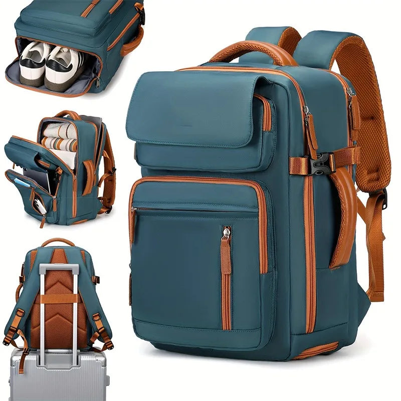 Sac à Dos Voyage Femme avec Compartiment Chaussures – Compatible Ordinateur 15,6"