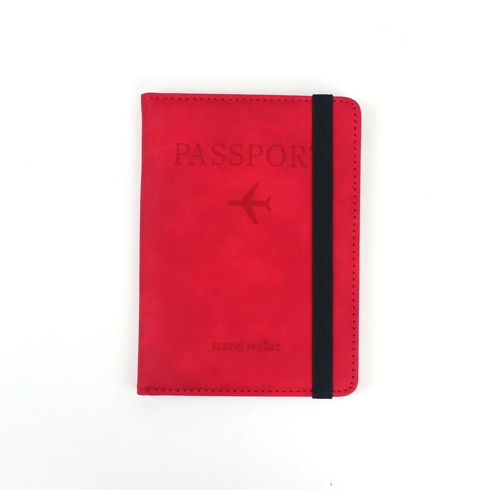 Porte-Passeport Personnalisé en Cuir PU – Pochette Anti-RFID avec Porte-Cartes & Prénom