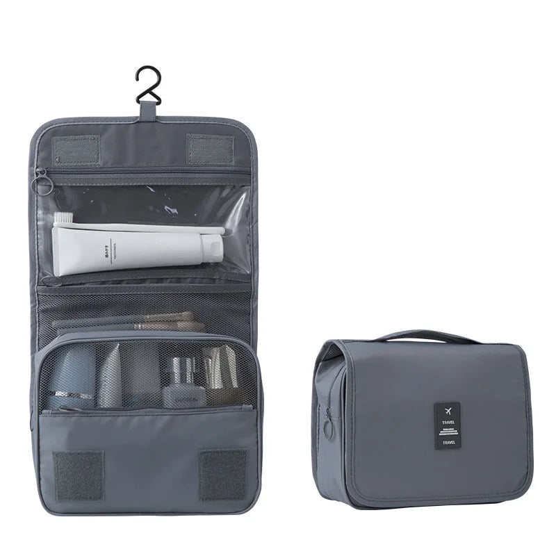 Trousse de Toilette Suspendue – Grande Capacité 6 Poches & Crochet