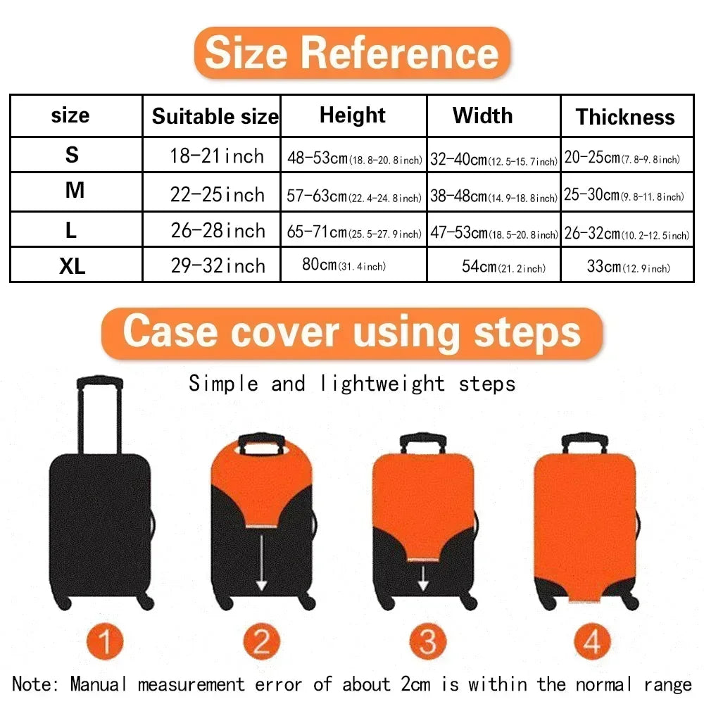 Housse de Protection Valise Lavable – Anti-Rayures pour Bagages 18-32 Pouces