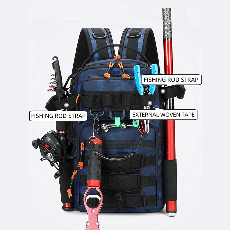 Sac à Dos Pêche & Camping Tactique Molle – Multifonction Outdoor