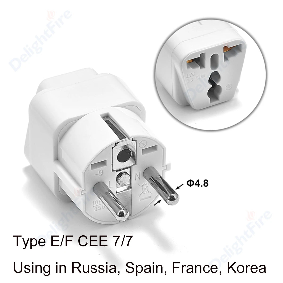 Adaptateur de Voyage Universel – Prise EU/US/UK/AU Multifonction