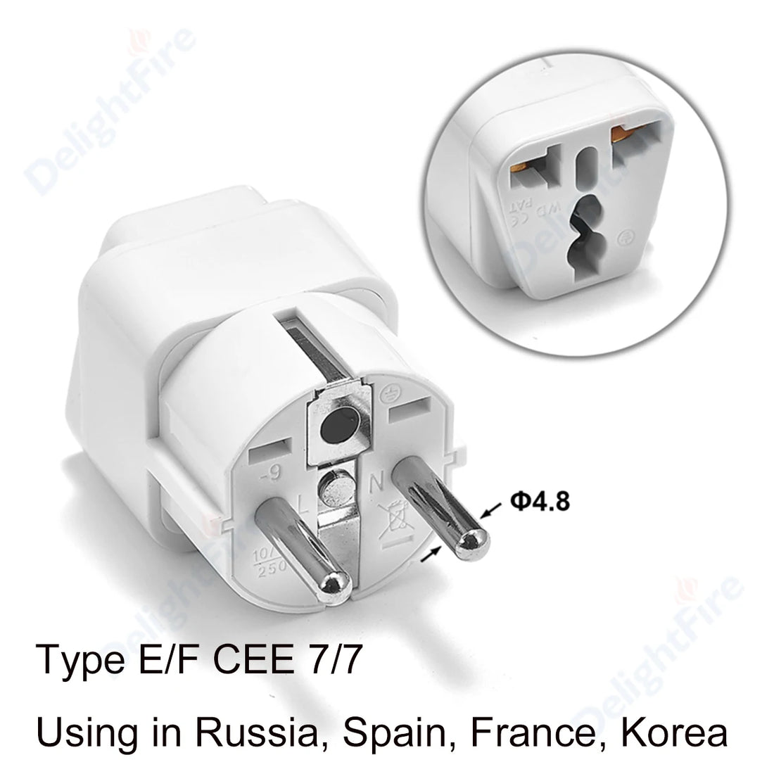 Adaptateur de Voyage Universel – Prise EU/US/UK/AU Multifonction