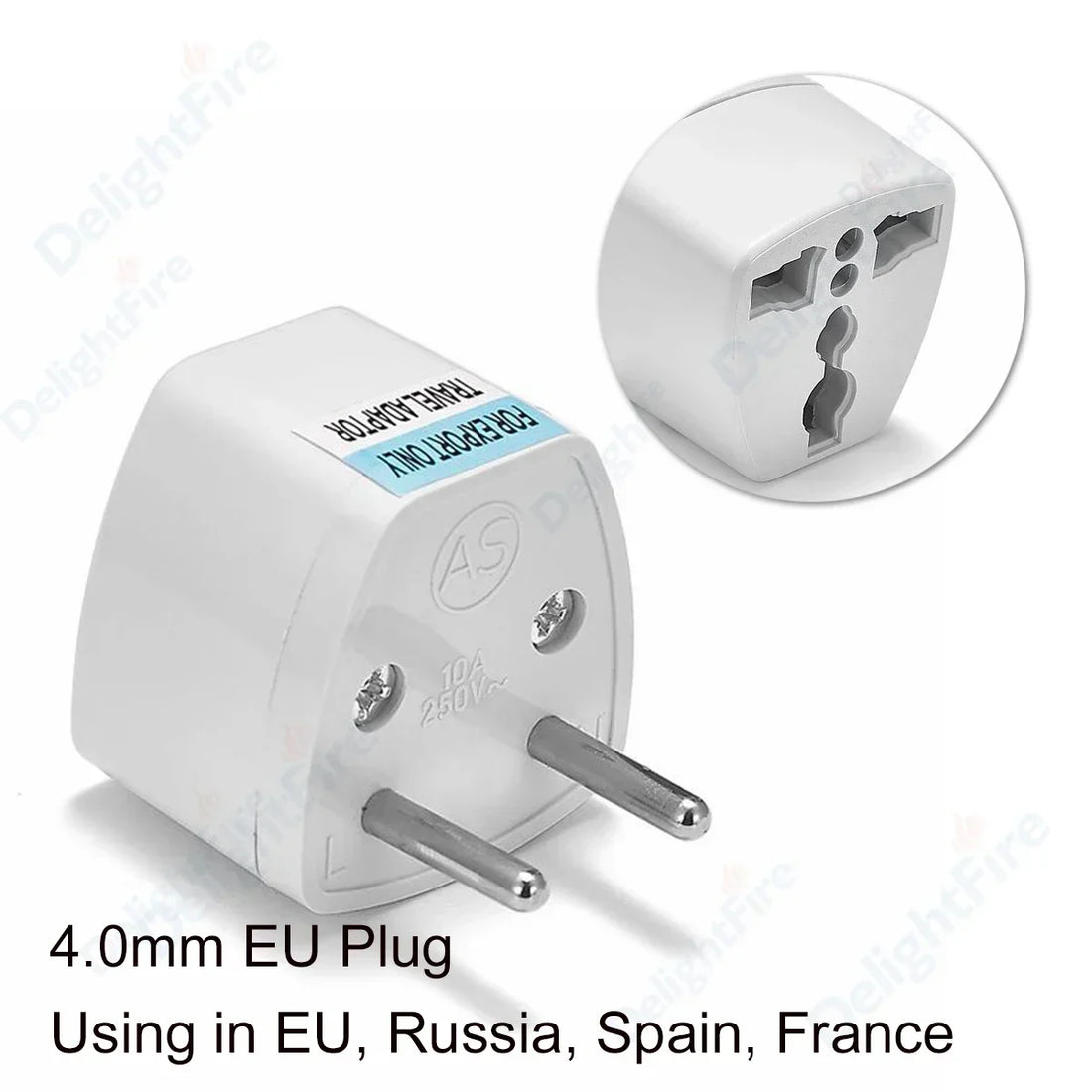 Adaptateur de Voyage Universel – Prise EU/US/UK/AU Multifonction