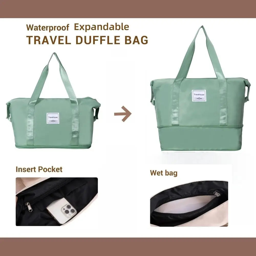 Set Valises 5 Pièces Coque PP Ultra-Résistante – Roues Spinner & Sac Week-End Extensible