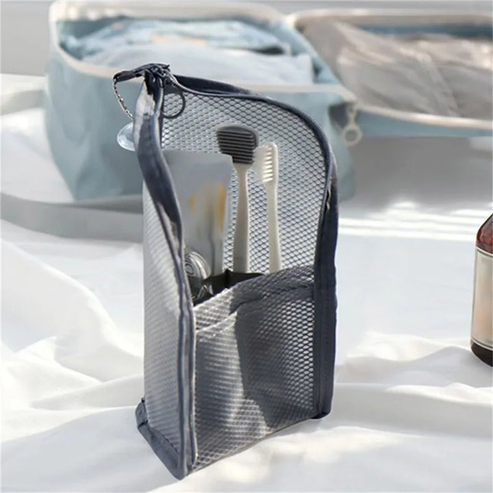 Trousse Maquillage EVA Filet – Pliable & Transparente