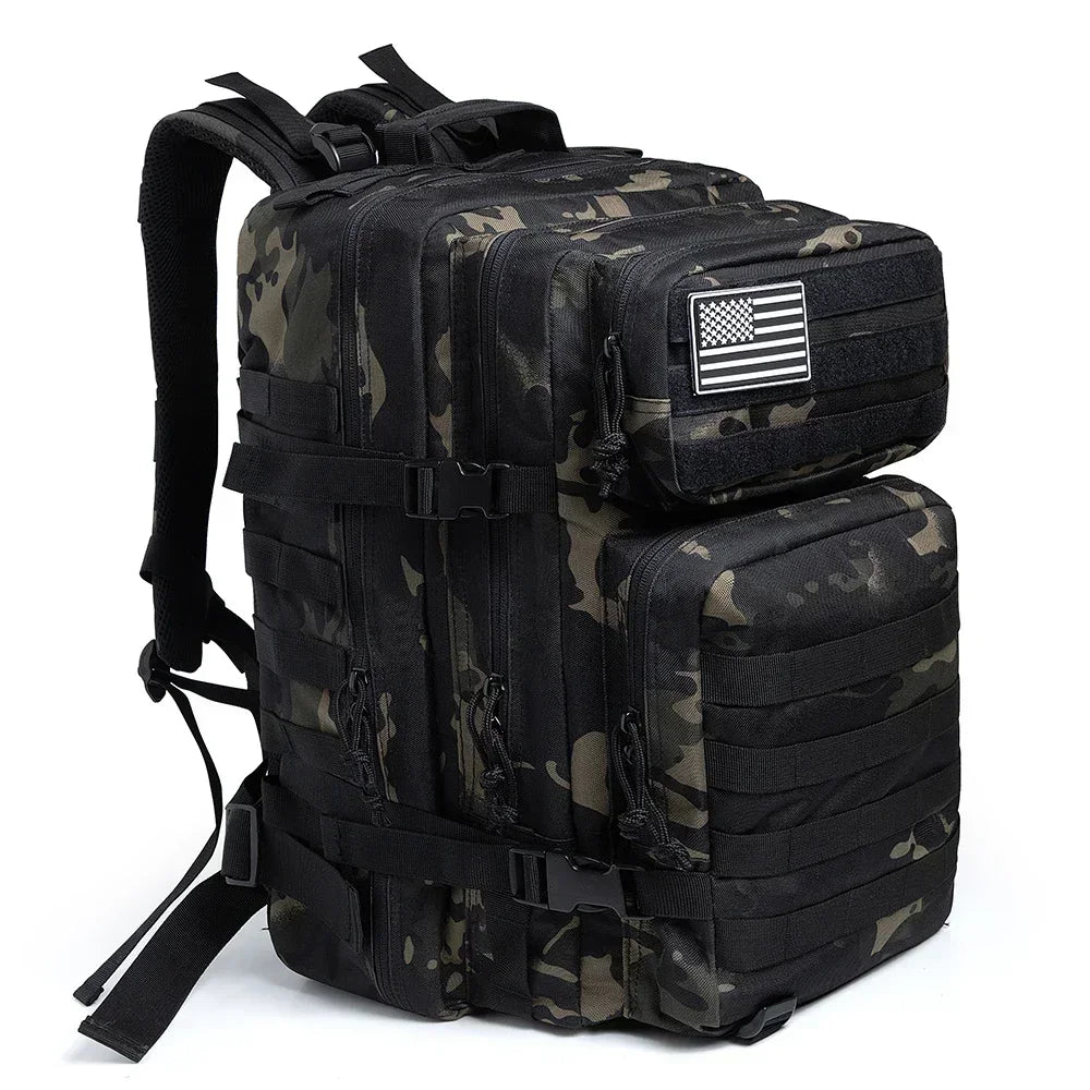 Sac à Dos Tactique 45L – Randonnée & Camping 3 Jours