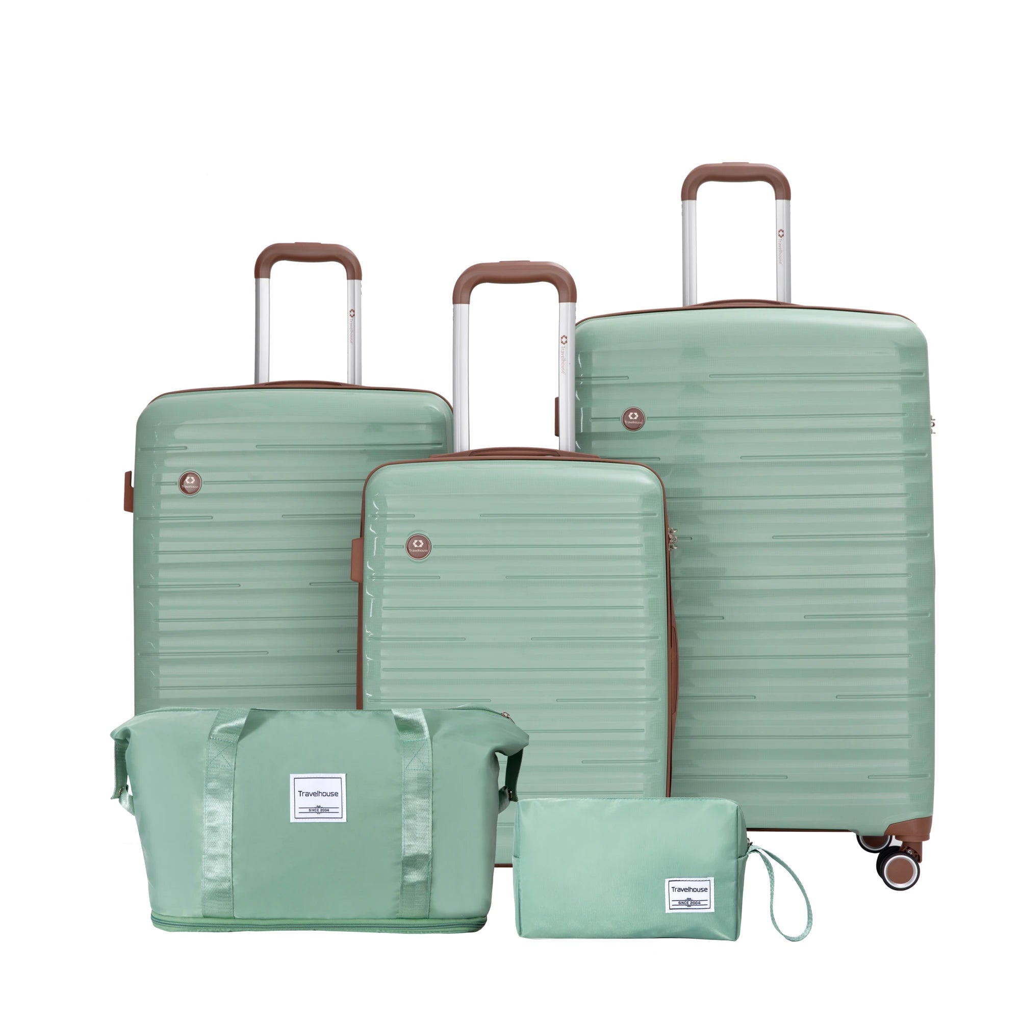Set Valises 5 Pièces Travelhouse – Coque Rigide ABS, Roues Spinner & Serrure TSA