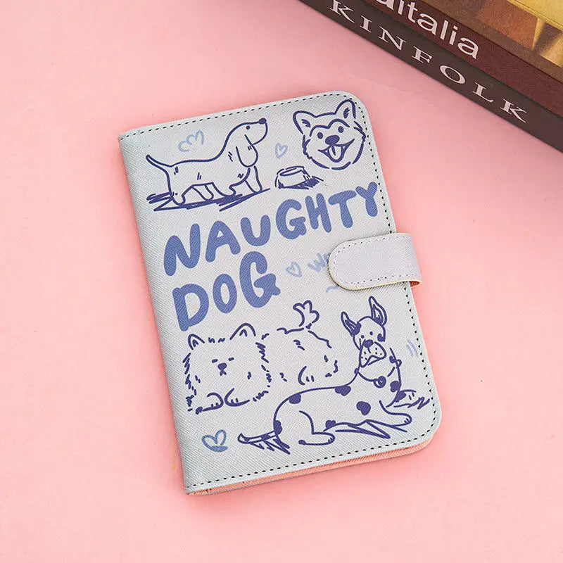 Cute Cartoon Passport Wallet Women's New Travel Portable Document Holder Card Holder with Protective Cover