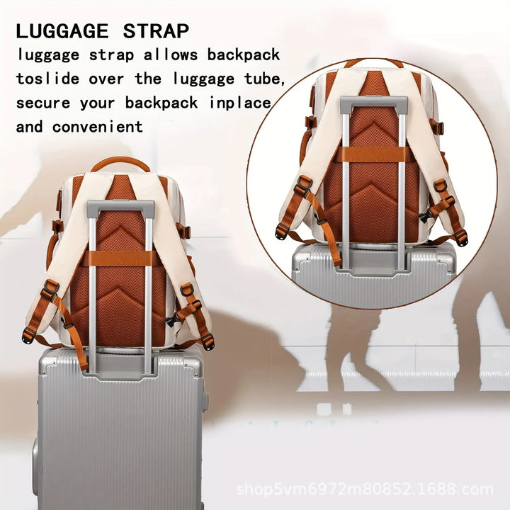 Sac à Dos Voyage Femme avec Compartiment Chaussures – Compatible Ordinateur 15,6"