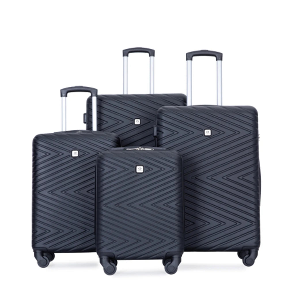 Set Valises 4 Pièces Travelhouse ABS – Roues Spinner & Serrure TSA