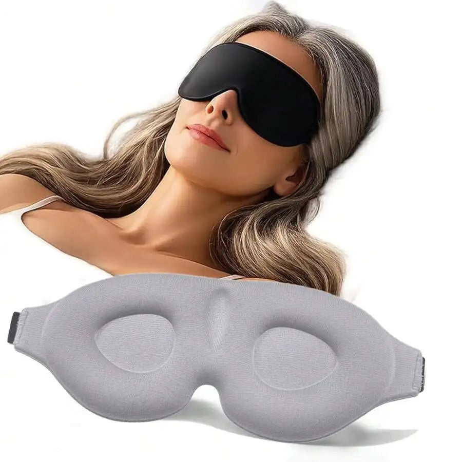 Masque de Nuit 3D Unisexe – Occultant 100%, Confortable pour Sommeil, Voyage & Méditation