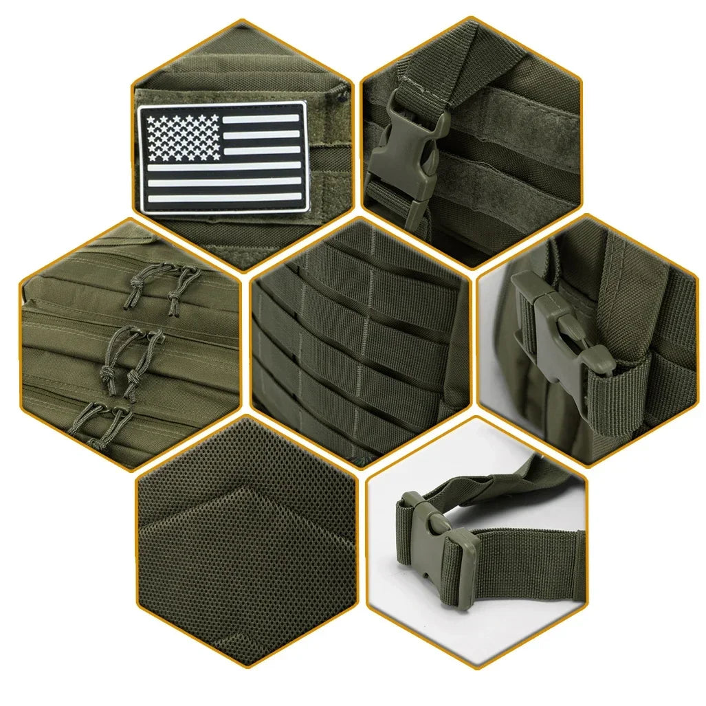 Sac à Dos Tactique 45L – Randonnée & Camping 3 Jours