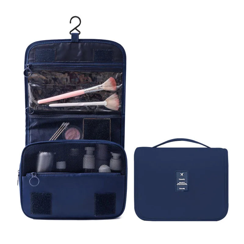 Trousse de Toilette Suspendue – Grande Capacité 6 Poches & Crochet