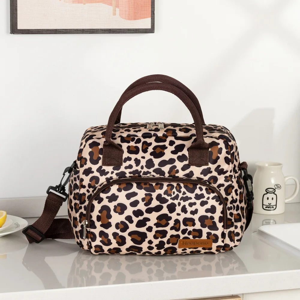 Large Capacity Oxford Cloth Thermal Bag Portable Cross-body Picnic Bag Lunch Box Bag Cooler Bag Lunch Bags for Women kids