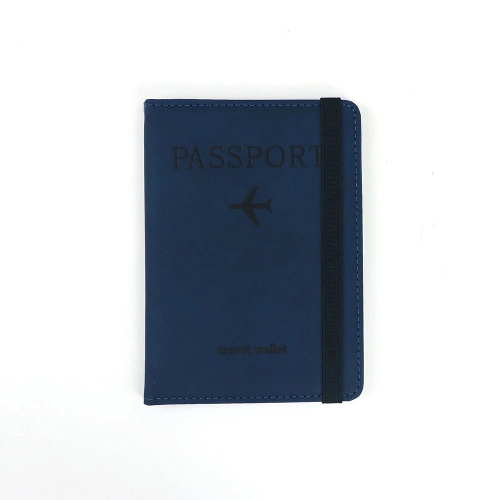 Porte-Passeport Personnalisé en Cuir PU – Pochette Anti-RFID avec Porte-Cartes & Prénom