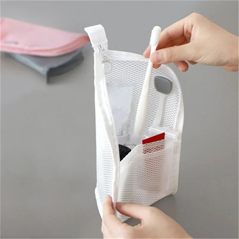 Trousse Maquillage EVA Filet – Pliable & Transparente