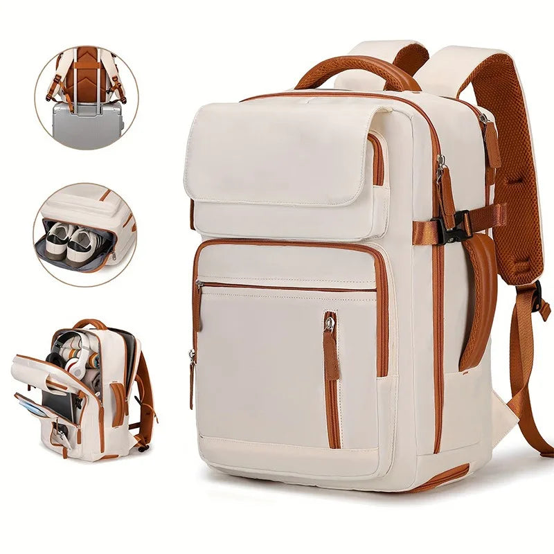 Sac à Dos Voyage Femme avec Compartiment Chaussures – Compatible Ordinateur 15,6"