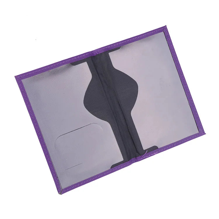Porte-Passeport en Cuir PU avec Emplacements pour Cartes
