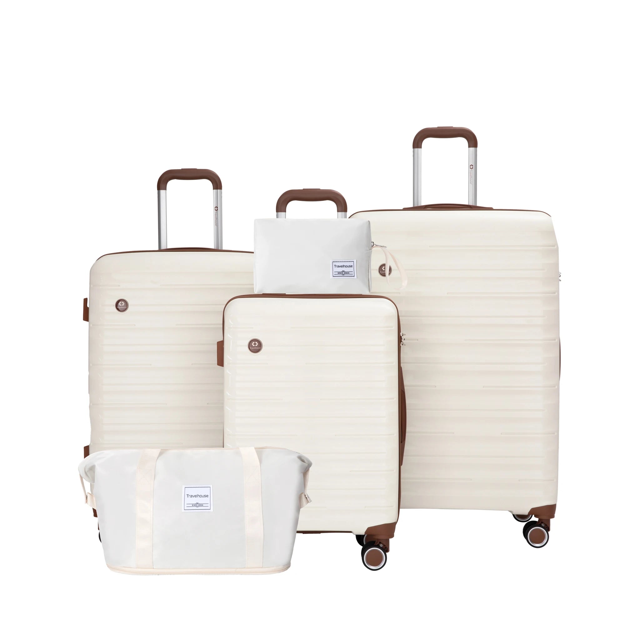 Set Valises 5 Pièces – Coque Rigide, Roues Spinner Double & Serrure TSA