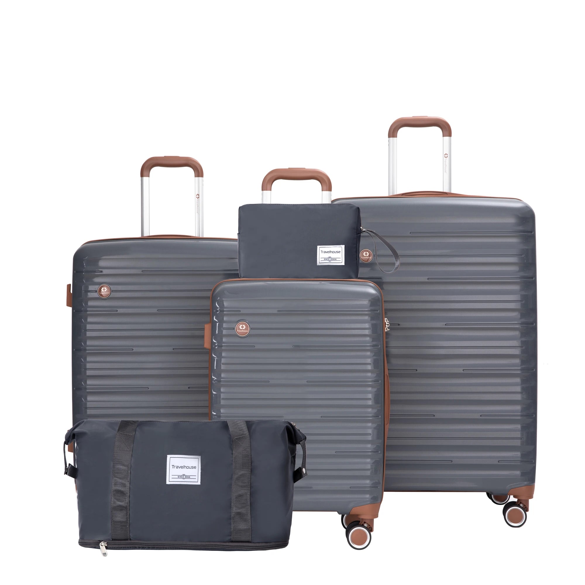 Set Valises 5 Pièces Travelhouse – Coque Rigide ABS, Roues Spinner & Serrure TSA