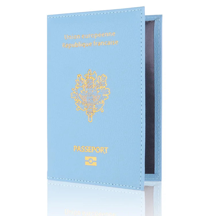 Porte-Passeport en Cuir PU avec Emplacements pour Cartes